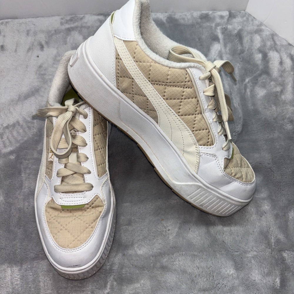 PUMA Women's Karmen Rebelle Van Life Sneaker Granola/Beige/White US 10